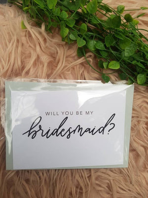 Bridesmaid Gift Card